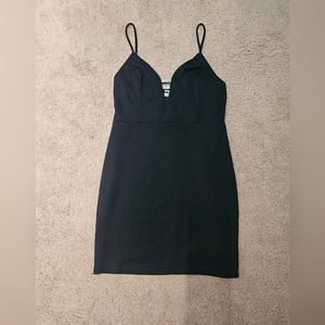 Black mini dress